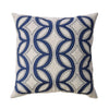 Teri Natural/Indigo 20" X 20" Pillow, Natural & Indigo (2/CTN)