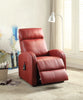 Ricardo Red PU Recliner w/Power Lift