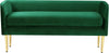 Audrey Green Velvet Bench