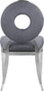 Carousel Grey Velvet Dining Chair