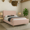 Zara Pink Velvet King Bed (3 Boxes)
