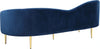 Ritz Navy Velvet Sofa