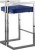 Ezra Navy Velvet Stool