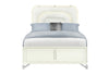 Lyra Beige Bed with LED