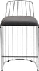 Gio Grey Velvet Stool