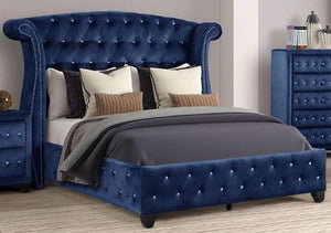 Galaxy Home Sophia Queen Bed in Blue image