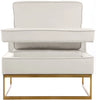 Noah Cream Velvet Accent Chair