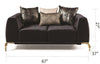 Galaxy Home Majesty Loveseat in Black