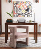 Blair Pink Velvet Accent Chair