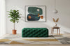 Casey Green Velvet Ottoman/Bench