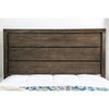 Rexburg Wire-Brushed Rustic Brown E.King & Full Bed
