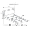 Felicity Panel Bed with LED Lighting