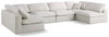 Plush Cream Velvet Standard Cloud Modular Sectional