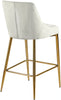 Karina Cream Velvet Stool