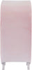 Crescent Pink Velvet Accent Chair