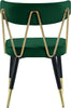 Rheingold Green Velvet Dining Chair