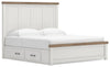 Ashley Savonport King Panel Bed with Storage