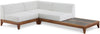 Rio Off White Waterproof Fabric Outdoor Patio Modular Sectional