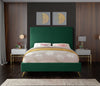 Jasmine Green Velvet King Bed