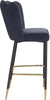 Lily Grey Velvet Stool