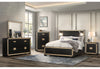 Blake Black/Gold Bed Group with Lamps