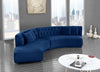 Kenzi Navy Velvet 2pc. Sectional