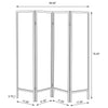 Haidera Four-Panel Room Divider