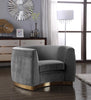 Julian Grey Velvet Chair