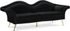 Lips Black Velvet Sofa