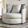 EIMEAR Swivel Chair, Off-white/Black