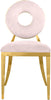 Carousel Pink Velvet Dining Chair