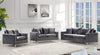 Naomi Grey Velvet Chair