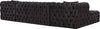 Coco Black Velvet 3pc. Sectional (3 Boxes)