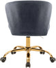 Finley Grey Velvet Office Chair