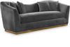 Arabella Grey Velvet Sofa