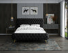 Delano Black Velvet King Bed