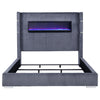 Tisdall Wingback Bed with Flame Visualizer