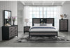 Lisbon Grey/Black Bookcase Bed Group
