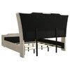 Lorient Wingback Bed with LED Lighting