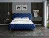 Delano Navy Velvet King Bed