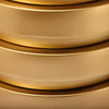 Levels Brushed Gold End Table