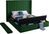 Kiki Green Velvet Queen Bed (3 Boxes)