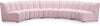 Infinity Pink Velvet 5pc. Modular Sectional