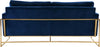 Mila Navy Velvet Sofa
