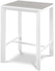 Nizuc Grey manufactured wood Outdoor Patio Aluminum Square Bar Table