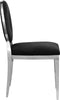 Carousel Black Velvet Dining Chair