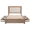 Kenora Panel Platform Storage Bed with LED Lighting