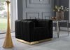 Marlon Black Velvet Chair