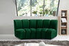 Infinity Green Velvet 2pc. Modular Sectional