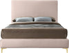 Geri Pink Velvet Full Bed